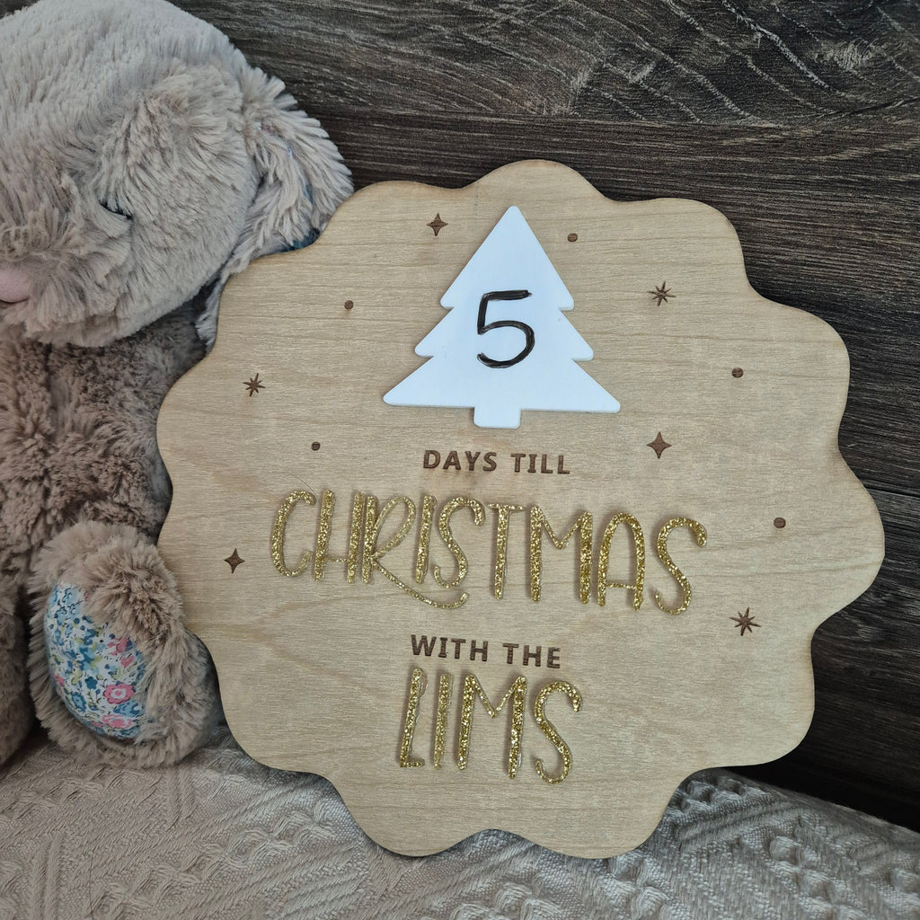 Christmas Countdown Sign