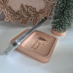 Wood Phone Holder and Trinket Dish