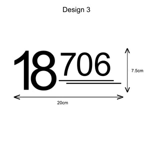 Customised Door Unit Number | Unit Number Signage