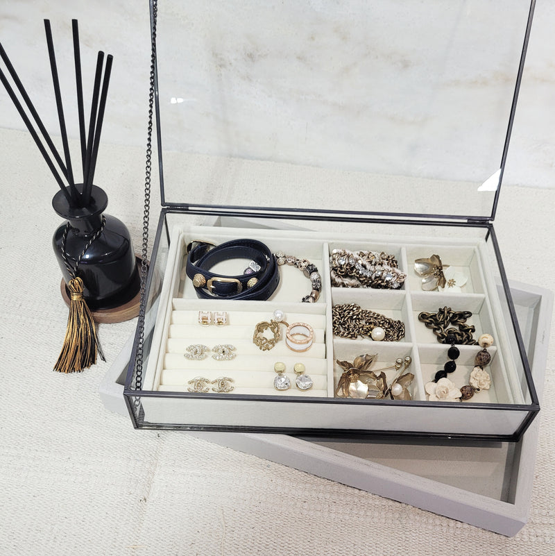 Premium Rectangle Jewellery Box (Black)