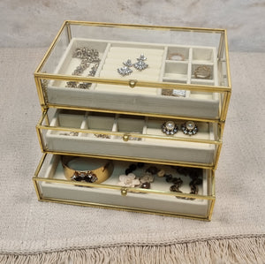 Three Tier Rectangle Jewellery Box