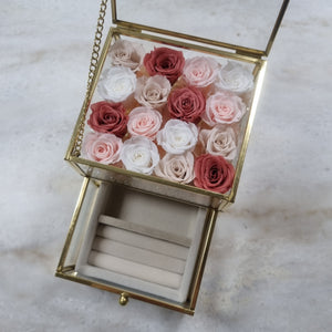 Petite Double Tier Floral Box (Light)